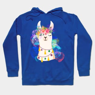 Llama diamond 6-rainbow version Hoodie